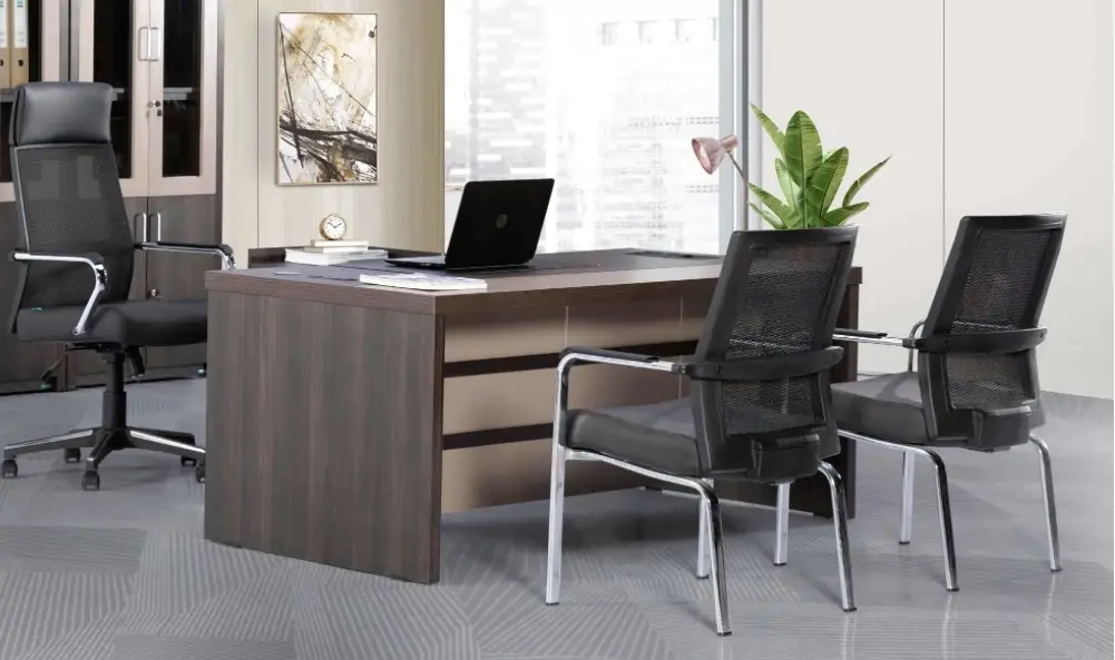 GROK EXECUTIVE TABLE SET WITH SIDE TBLE